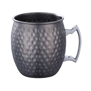 Set Of 2 Matte Grey Moscow Hammered Tumblers 50 Cl - 020219 - 1