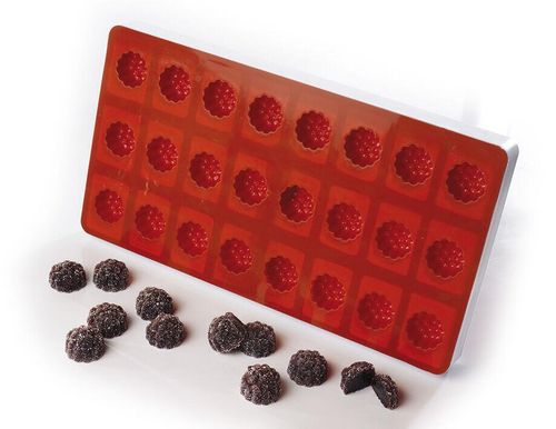 Silicone Mould For Fruit Paste 24 Raspberries 3cm - 12893-02 - 1