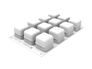 Silikomart Curvflex Mould - Cubo 3D 85 45x45xH45mm - 12248-22 - 3