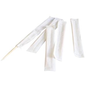Packet Of 1,000 Individually Wrapped Wooden Toothpicks Ø 2 L 6.5cm - 043767 - 1