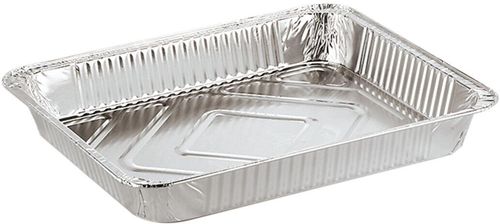 Box Of 50 En Aluminium Round Edge Gastronorm Dishes Gn 1/1 530x325x35 Mm 500 Cl - 361125 - 1