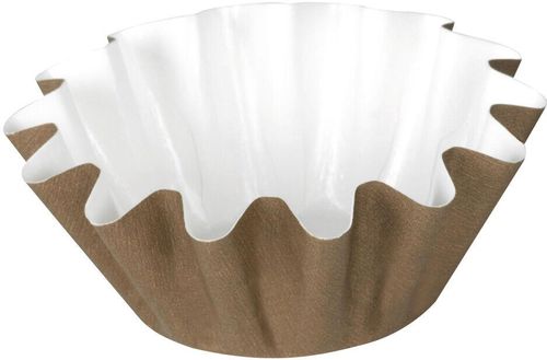 Box Of 160 Paper Brioche Moulds For Cooking And Sale Ø 65 H 30 Mm Brown Interior White - 361902 - 1