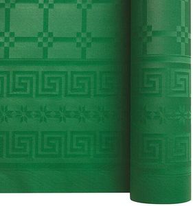 25-metre Roll Of Damask Paper Tablecloth - Width 1.2 M, Green - 713773 - 1