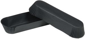 Box Of 1,000 Liners In Silicone-coated Paper No. 88 Oval 105x40x25 Mm Black - 715955 - 1