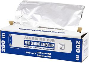 Aluminium Foil Roll 200 M, In Dispenser Box, Width 29.5cm - 718205 - 1
