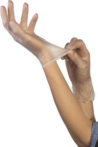Box Of 1,000 (10 Boxes Of 100) Disposable Vinyl Gloves Size L - 726742 - 1