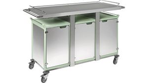 Ulysse Breakfast Trolley - 3x6 Gn 1/1 - With Imitation Stainless Steel Doors - With Immiation Stainless Steel Side Panels - 788312 - 1