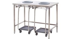Sorting Table On Wheels - 2 Wch - H 83cm - Without Ramp - Without Signs - 858012 - 1