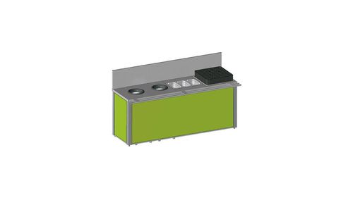 Pre-sorting Table - H 83cm - Legs - With Door - Rear Access - 858262 - 1