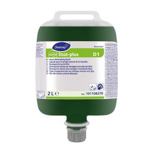 Diversey Suma Stat-Plus D1 Divermite Dishwashing Liquid 2Ltr - JK424 - 1