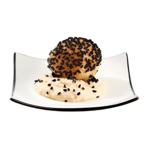 Arcoroc Appetizer Square Small Bowls Black Line 95mm (24 Pack) - JK533 - 3