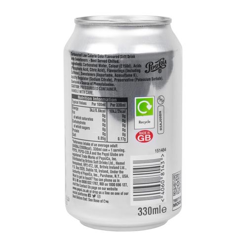 Diet Pepsi Cans 330ml (24 Pack) - KA805 - 3