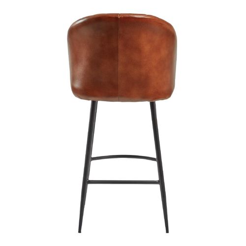 Brooklyn Bruciato Leather Bar Stool Tan - JM473 - 3