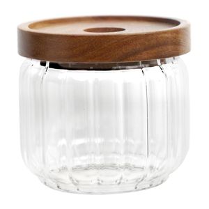 ARTBAR Condiment Jars and Wooden Lids 390ml (24 Pack) - JK844 - 1