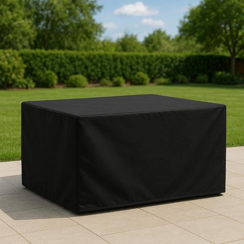 Bolero Rectangular Outdoor Table Cover Black 2000x1000mm - HW962 - 2