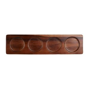 Churchill Wooden Rectangular Deli Boards 90x353mm (4 Pack) - FF457 - 1