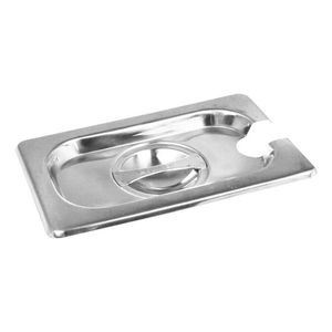 Gastronorm - 1/9 - Ss - Cover, Notched - 1706DN - 1