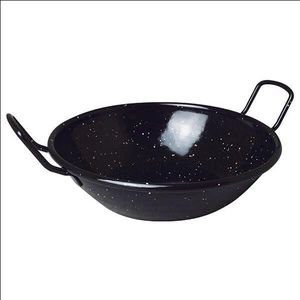 Enamel Deep Paella Pan With Handles 16Cm / 6.5In - V0616 - 1