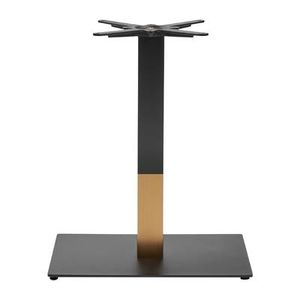 Boston Sleek Small Rectangular Dining Table Base Black & Gold - JK459 - 1