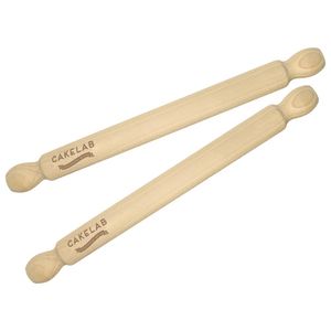 Custom Branded Wooden Rolling Pin - 40cm - C4854 - 1
