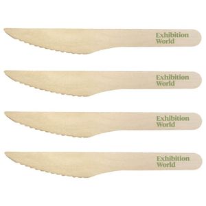 Custom Branded Wooden Knife (16.5cm) - C1114 - 1