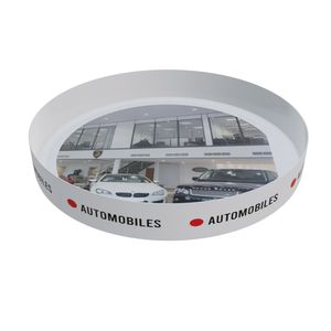Custom Branded Round Tray Raised Edge (32cm) - C1368 - 1