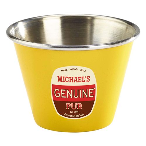 Custom Branded 2.5oz Stainless Steel Ramekin (Blue, Red, Yellow & Black) - C5440 - 4