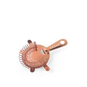 Custom Branded Copper Cocktail Strainer 4 Prong - C7166 - 1
