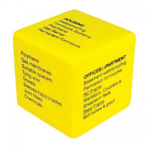 Custom Branded Stress Cubes - S0077 - 6