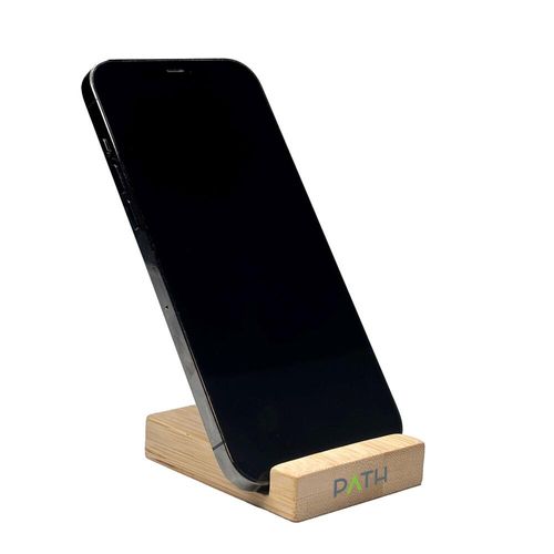 Custom Branded Bamboo Phone Stand - N0152 - 2