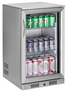 Sterling Pro Green SP1HC-STS Single Door Stainless Steel Bottle Cooler, 106 x 330ml Bottles - SP1HC-STS - 1