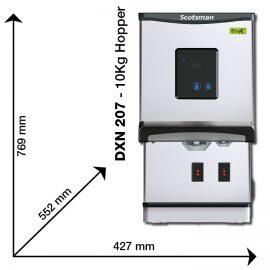 Scotsman DXN 207 Eco-X Cubelet Ice/Water Dispenser, 100kg/24hrs Output / 10kg Storage - DXN-207 - 3
