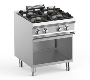 Hobart Ecomax HEFB77AXL 4 Burner Hob on Open Cupboard, 4 x 7kW - HEFB77AXL - 1