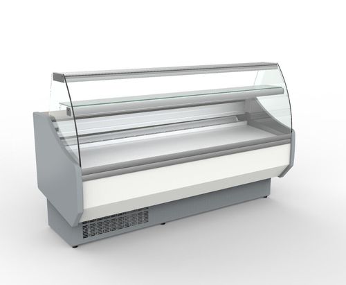 Coreco CVED-8-30-C Curved Glass Serveover, 2995mm - CVED-8-30-C - 1