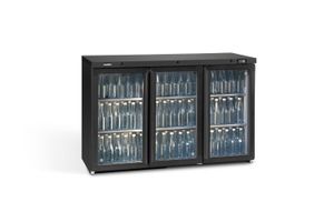 Gamko Maxiglass MG3/315G Maxiglass Hinged Glass Triple Door Undercounter Bottle Cooler, 315 Litres - MG3-315G - 1