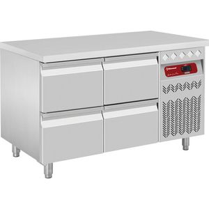 Diamond DT131/P9_2XCA1/2-P9 Refrigerated Preparation Counter with 4 Drawers, 260 Litres - DT131-P9_2XCA1-2-P9 - 1