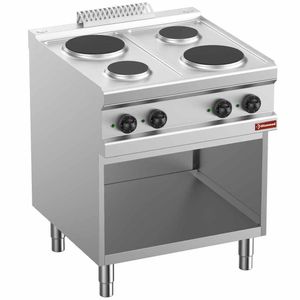 Diamond C4EA7-BF 4 Round Plates Electric Range on Open Cupboard, 8.2kW - C4EA7-BF - 1