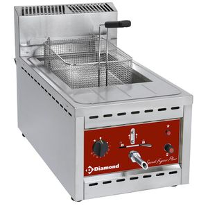 Diamond FSM-12GT/N Single Basket Countertop Electric Fryer, 9kW - FSM-12GT-N - 1