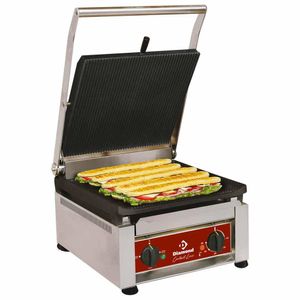 Diamond BIGFOOD/SN High Output Ribbed Contact Grill - BIGFOOD-SN - 1