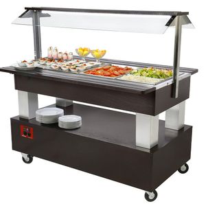Diamond BSB/4N-B1-R2 Refrigerated Buffet Salad Bar, 4 x 1/1 GN - BSB-4N-B1-R2 - 1