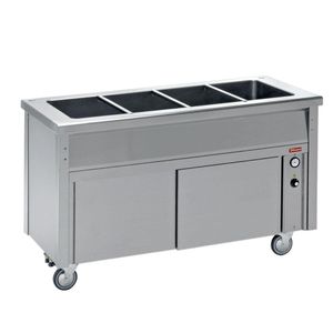 Diamond BC23 Bain Marie on 2 Door Heating Cupboard, 6 x 1/1 GN - BC23 - 1
