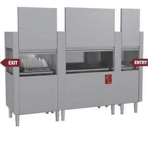 Diamond DATIC37E/7-DX- Rack Conveyor Dishwasher - DATIC37E-7-DX- - 1