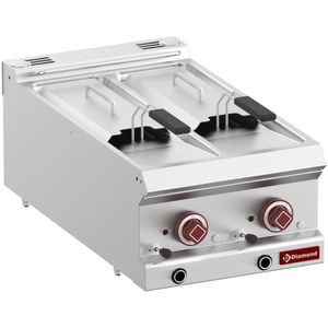 Diamond E7/F2V64T-N Double Basket Countertop Electric Fryer, 10.5kW - E7-F2V64T-N - 1
