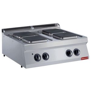 Diamond E17/4PQ8T-N 4 Squared Hobs Countertop Electric Range Cooker, 10.4kW - E17-4PQ8T-N - 1