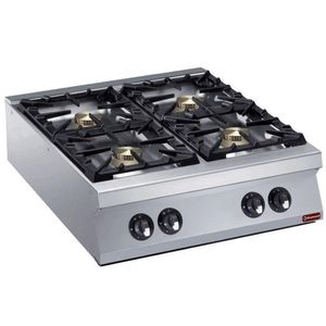 Diamond G22/4B8TPW-N 4 Burner Countertop Gas Range High Power Cooker - G22-4B8TPW-N - 1
