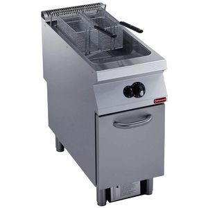 Diamond G22/F23A4-S Double Basket Freestanding Gas Fryer on Neutral Closed Cupboard - G22-F23A4-S - 1