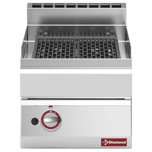 Diamond G65/GGF4T-N Lava Stone Gas Grill with Cast Iron Cooking Grid - G65-GGF4T-N - 1