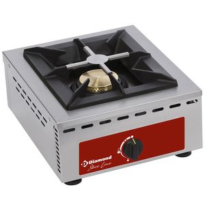 Diamond RF1G/Q 1 Burner Countertop Gas Range Cooker, 7kW - RF1G-Q - 1