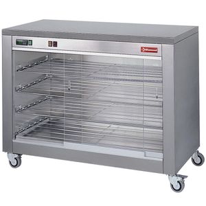 Diamond RVC60-CM Hot Display Chicken Rotisserie on Castors, 60 Chickens Capacity - RVC60-CM - 1