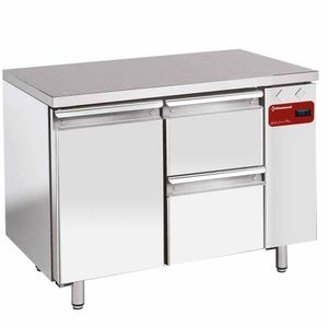 Diamond TS2N/H_1XK1/2-H 1 Door & 2 Drawer Stainless Steel Refrigerated Counter - TS2N-H_1XK1-2-H - 1